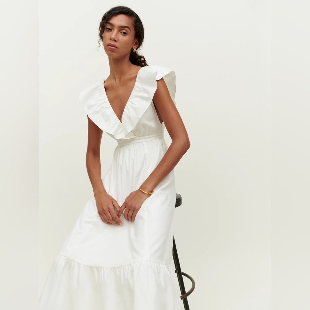 Reformation Reina Dress in White